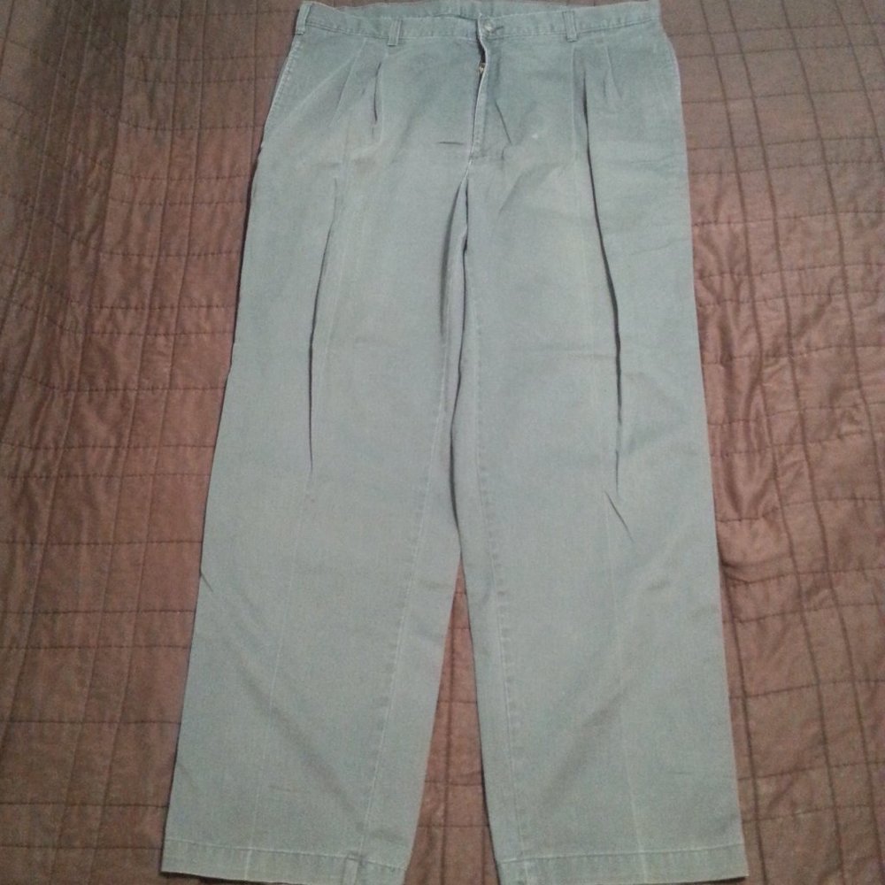 Green vintage Bill Blass Work pants Mens Closet#2